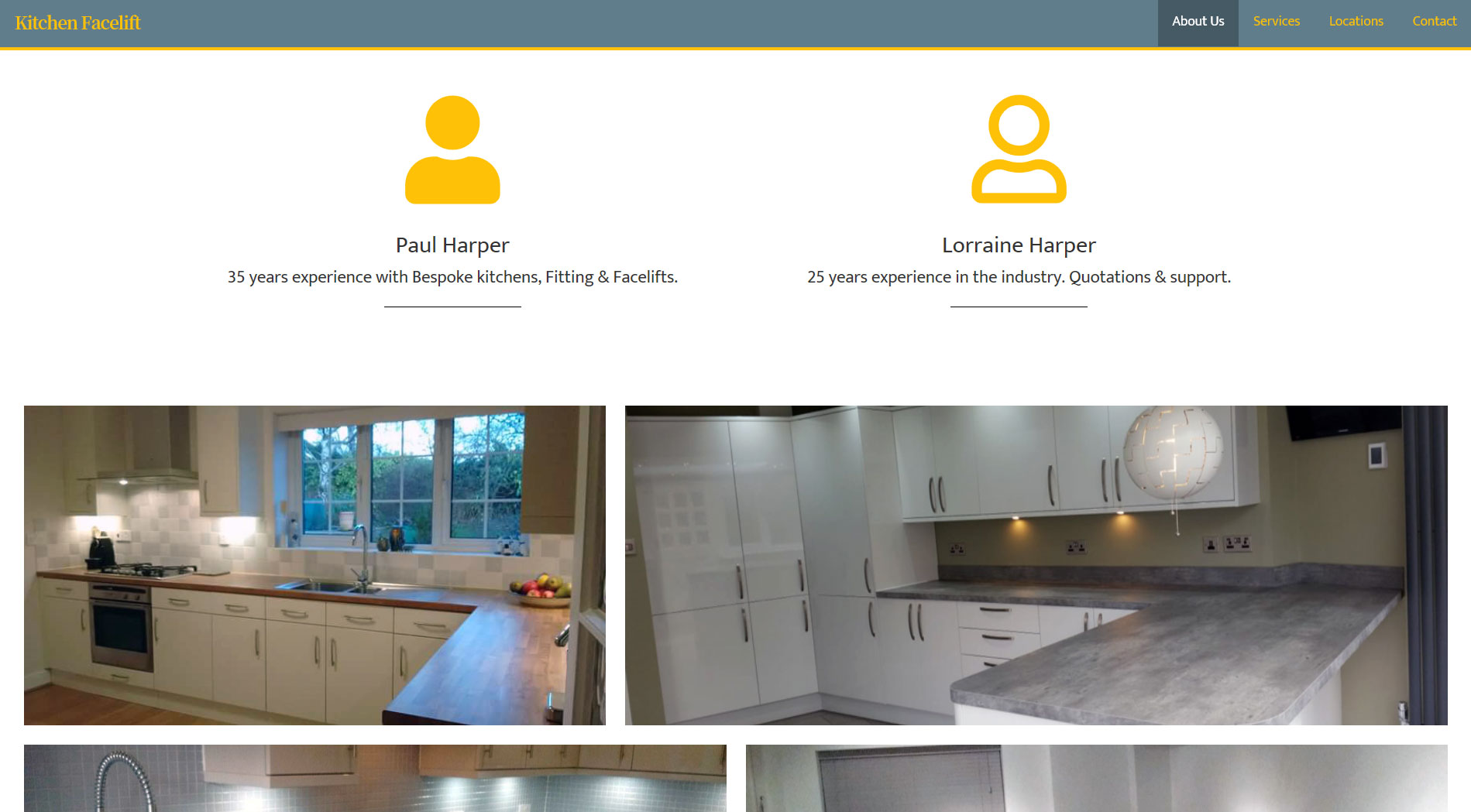 website design example - kitchenfitterstoke.co.uk
